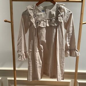 NWOT bella bliss Cream Ruffle Dress